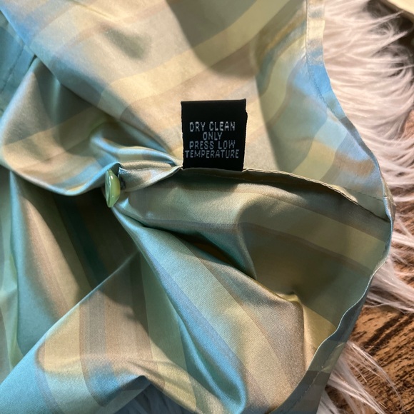 Linda Allard Ellen Tracy silk striped Corp core comfort career shirt - Picture 8 of 12